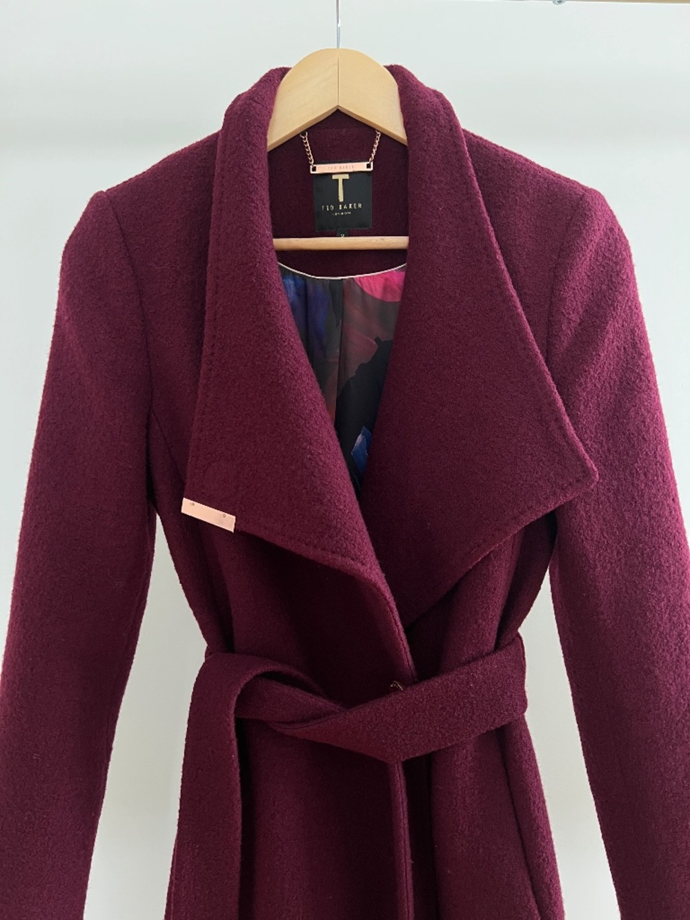 Ted Baker London Wool Wrap Coat - U.S. 2